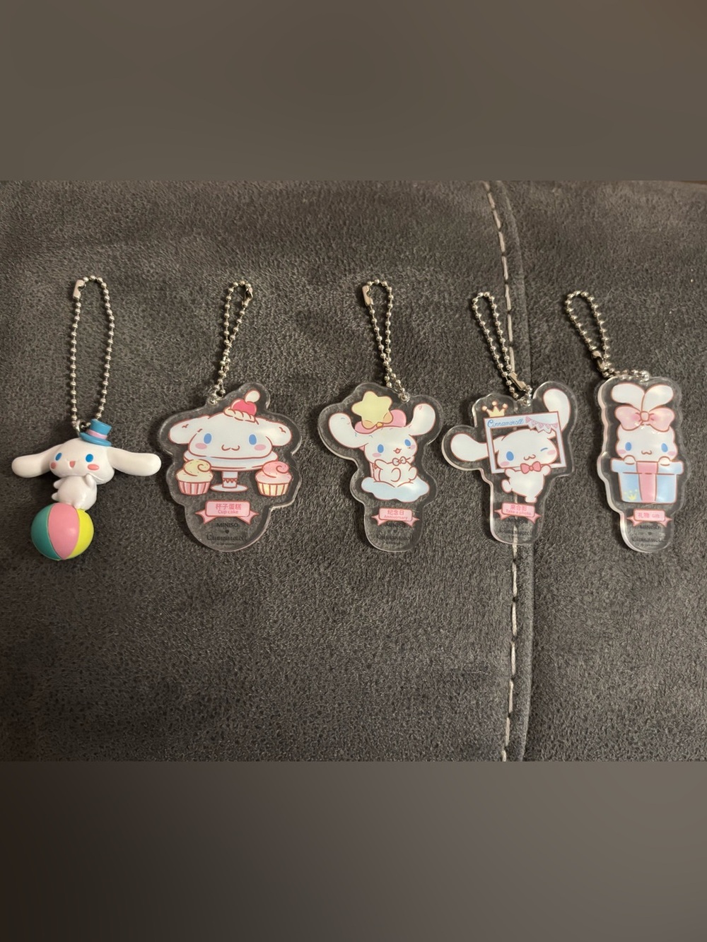 🩵 Cute Cinnamoroll Pink Acrylic Keychain Backpack Charms 🩵